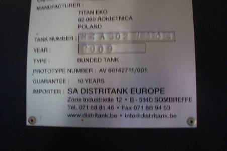 - Autre - réservoir double parois de 5000 L 