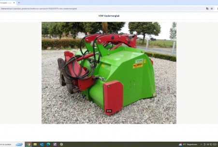 vdw MBT-go-22  Gedragen uitkuilbak met weegsysteem