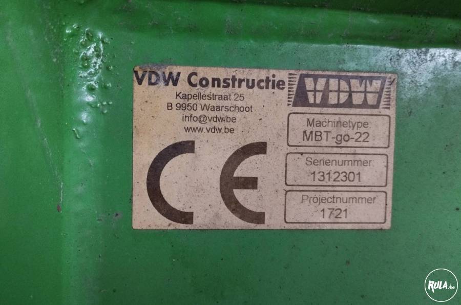vdw MBT-go-22  Gedragen uitkuilbak met weegsysteem