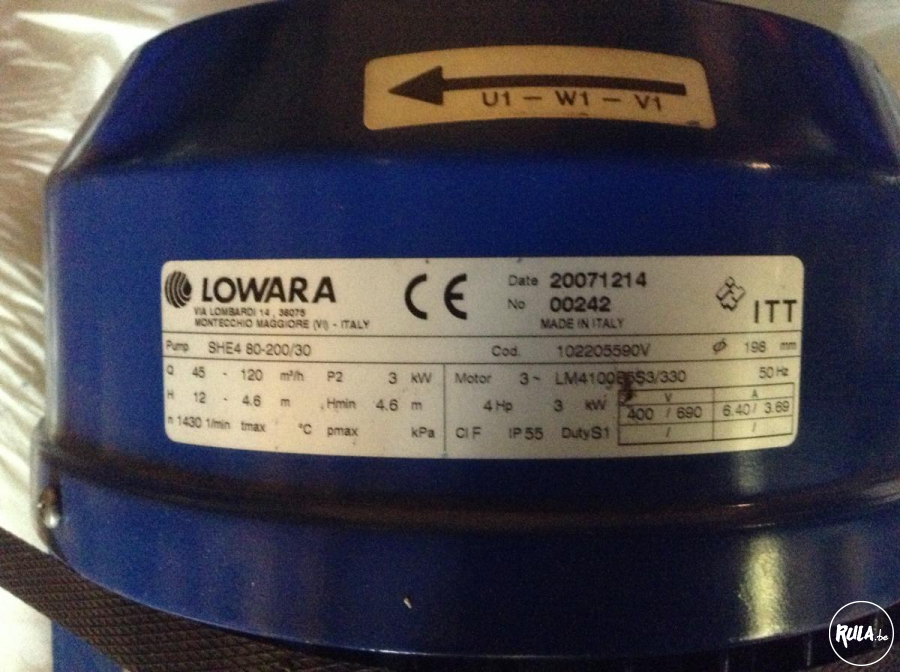  Centrifugaalpomp 80-200/30; 400V 