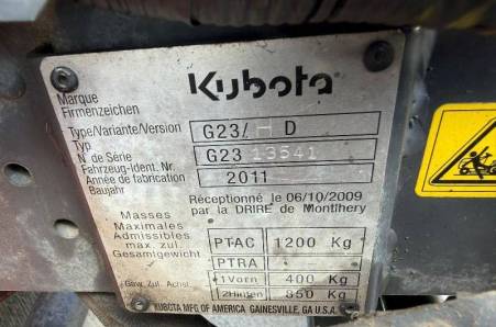 Kubota, G23