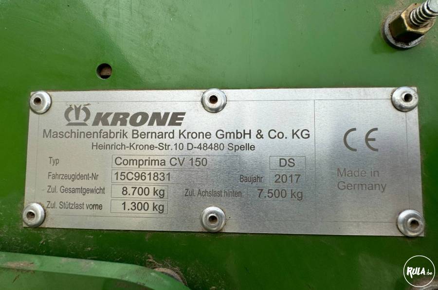 Krone Comprima X-Treme CV150XC 