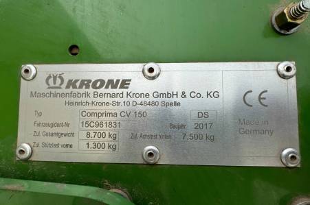 Krone Comprima X-Treme CV150XC 