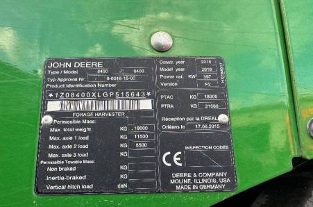 John Deere, 8400