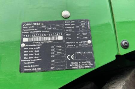 John Deere, 8400