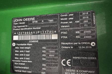 John Deere, T660